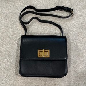 Chloe C Louise black box bag handbag shoulder bag adjustable strap leather